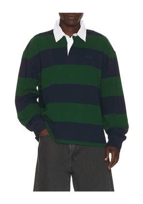 LEVI'S Hudson Boxy Rugby in Navy,Green. Size S. Also in M, L, XL/1X.