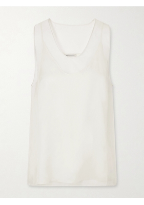 AMI PARIS - Silk-organza Top - Neutrals - FR 30,FR 32,FR 34,FR 36,FR 38,FR 40,FR 42