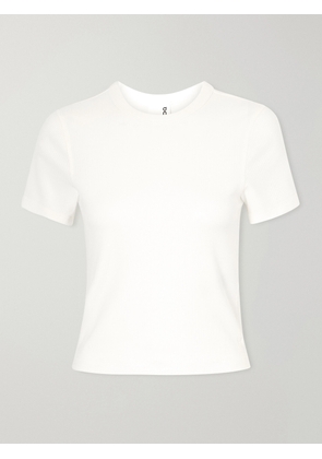 ON - All-day Rib Lyocell And Cotton-blend T-shirt - Neutrals - x small,small,medium,large,x large