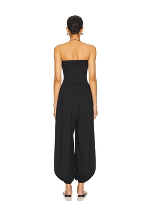 Susana Monaco Tube Gathered Ankle Jumpsuit in Black. Size M. Also in XS, L.