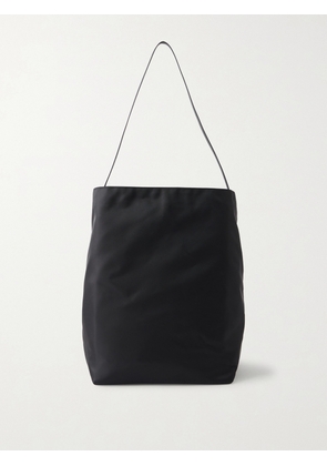 Valesque - Bucket Leather-trimmed Shell Tote - Black - One size