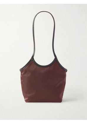 Valesque - Cami Small Leather-trimmed Nylon-satin Tote - Brown - One size