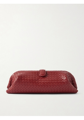 Bottega Veneta - Intrecciato Leather Clutch - Red - One size