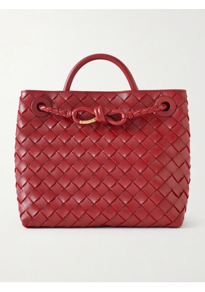 Bottega Veneta - Andiamo Intrecciato Leather Tote - Red - One size