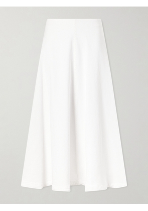 Altuzarra - Varda Paneled Cotton-blend Midi Skirt - White - FR 34,FR 36,FR 38,FR 40,FR 42,FR 44,FR 46