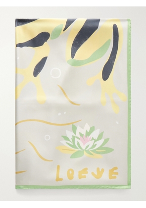 LOEWE - + Paula's Ibiza Printed Silk-twill Scarf - Multi - One size