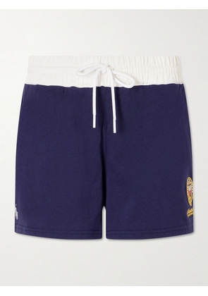 Polo Ralph Lauren - + Wimbledon Cotton-jersey Shorts - Blue - xx small,x small,small,medium,large,x large