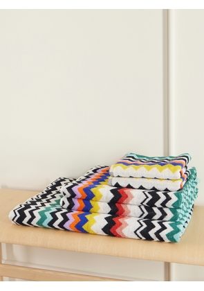 MISSONI HOME - Set Of Five Striped Cotton-terry Towels - Multi - One size