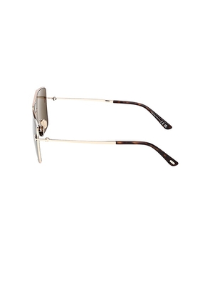 TOM FORD Eliott Metal Sunglasses in Rose Gold.
