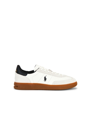 Polo Ralph Lauren Bedford Leather & Suede Low Top Sneaker in White. Size 8. Also in 10, 11, 12, 13, 9.