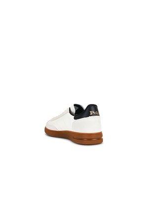 Polo Ralph Lauren Bedford Leather & Suede Low Top Sneaker in White. Size 8. Also in 12, 13.
