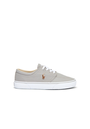 Polo Ralph Lauren Canvas Faxon Low Top Sneaker in Grey. Size 7. Also in 10, 11, 12, 13, 8, 9.