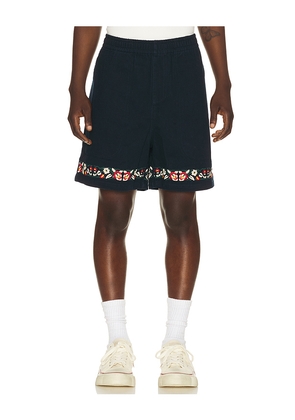 Found Embroidery Twill Floral Shorts in Navy. Size 32. Also in 30, 34, 36.