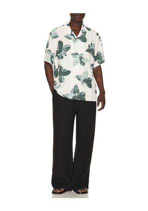 Rag & Bone Avery Printed Shirt in White. Size S. Also in L, M, XL/1X.
