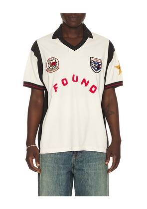 Found Soccer Jersey in Cream. Size S. Also in M, L, XL/1X, XXL/2X.