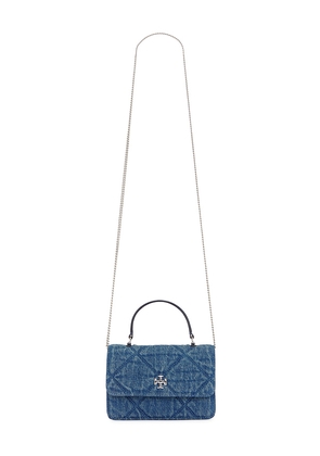 Tory Burch Petite Double Bag in Black in Blue.
