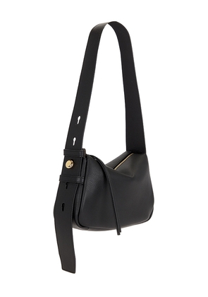 Tory Burch Romy Small Shoulder Bag in Black.