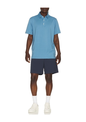 Rhone Drive Time Polo in Blue. Size S. Also in M, L, XL/1X, XXL/2X.