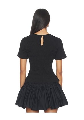 Sanctuary Better Together Smocked Top in Black. Size XS. Also in S, M, L, XL.
