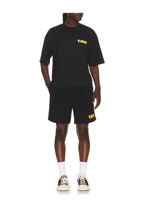 Y,IWO Hardwear Crop Tee in Black. Size S. Also in M, L, XL/1X.