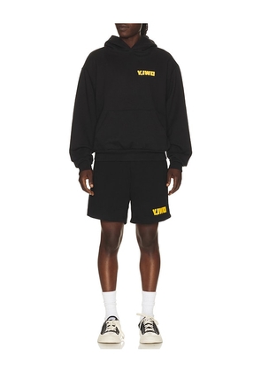 Y,IWO Hardwear Cropped Sweatshort in Black. Size S. Also in M, L, XL/1X.