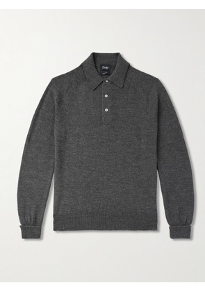 Drake's - Wool Polo Shirt - Men - Gray - XS
