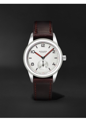 NOMOS Glashütte - Club Automatic 36mm Stainless Steel and Leather Watch, Ref. No. 703.1 - Men - White