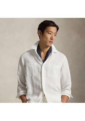 Classic Fit Linen-Silk Workshirt