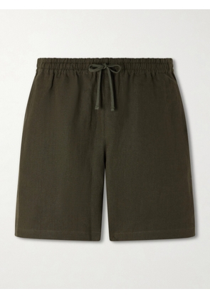 Aimé Leon Dore - Straight-Leg Linen Drawstring Shorts - Men - Green - S