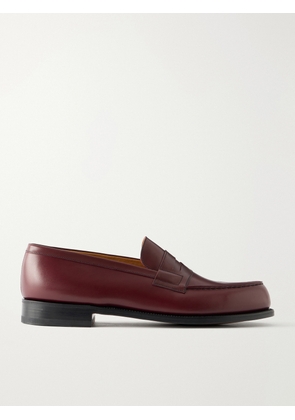 J.M. Weston - 180 Toucan Leather Penny Loafers - Men - Burgundy - UK 6