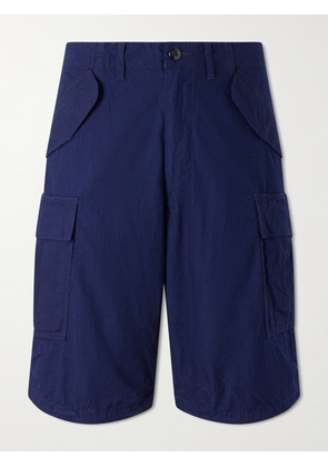 Beams Plus - Straight-Leg Cotton-Ripstop Cargo Shorts - Men - Blue - S