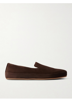Mulo - Evening Suede Loafers - Men - Brown - UK 6