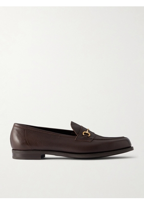 Edward Green - Putney Horsebit-Embellished Full-Grain Leather Loafers - Men - Brown - UK 7