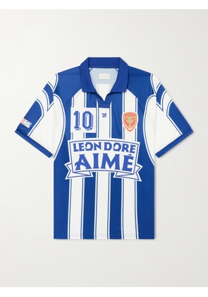 Aimé Leon Dore - Logo-Appliquéd Striped Jersey T-Shirt - Men - Blue - XS