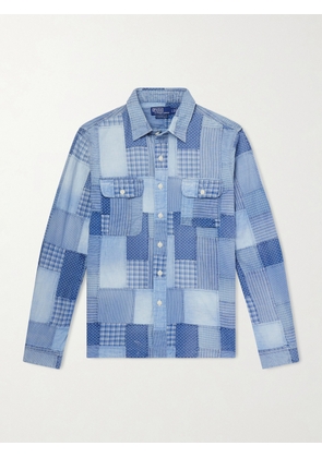 Polo Ralph Lauren - Patchwork Cotton Shirt - Men - Blue - S