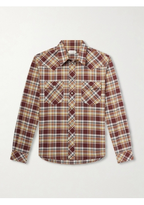 Versace - Checked Cotton Shirt - Men - Brown - IT 46