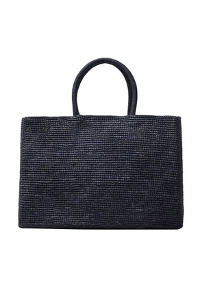 Charlotte medium raffia bag