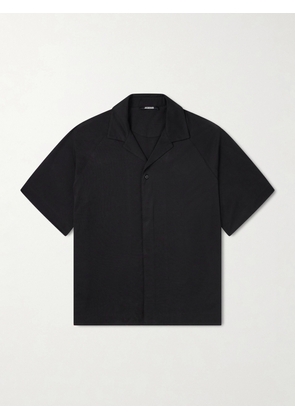 Jacquemus - La Chemise Jean Atelier Camp-Collar Jersey Shirt - Men - Black - S