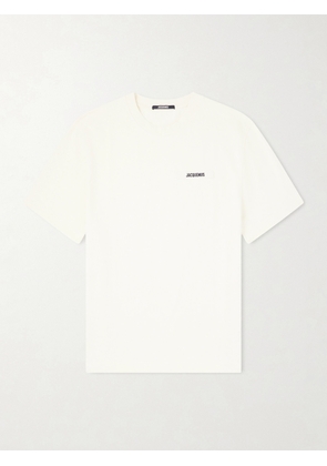 Jacquemus - Logo-Appliquéd Cotton-Jersey T-Shirt - Men - Neutrals - XS