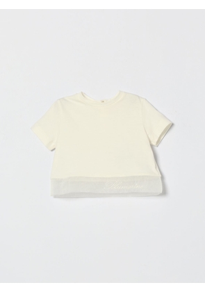 T-Shirt MISS BLUMARINE Kids color Yellow Cream