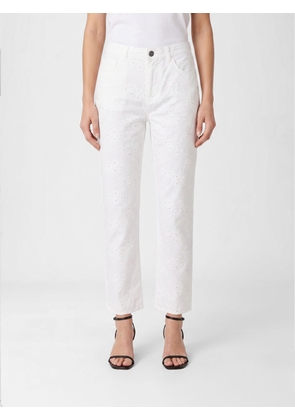 Pants LIU JO Woman color White