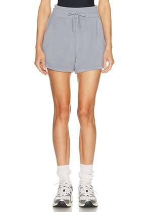 Varley Coulter High Rise Short in Wind Blue - Slate. Size L (also in XS, S, M).