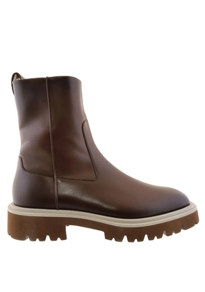 Ferragamo Leather Ankle Boots