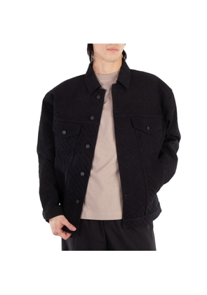 Hugo Boss Monogram-Embossed Cotton Denim Jacket