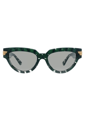 Bottega Veneta Green Cat Eye Ladies Sunglasses BV1035S 008 55