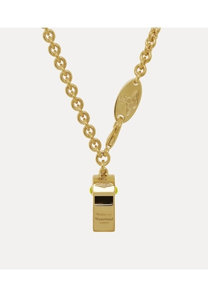 Vivienne Westwood Whistle Necklace Gold-yellow-enamel-citrine-crystal Gold-yellow-enamel-citrine-crystal Women