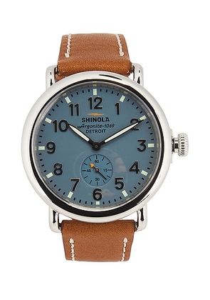 Shinola Runwell 41mm Watch in Gray Blue - Grey. Size all.