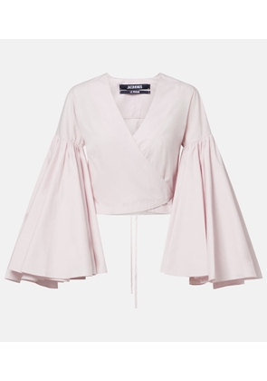 Jacquemus Paysan cotton poplin wrap top