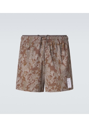 Satisfy Space-O 5 printed running shorts