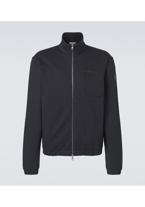 Moncler Cotton-blend zip-up sweater